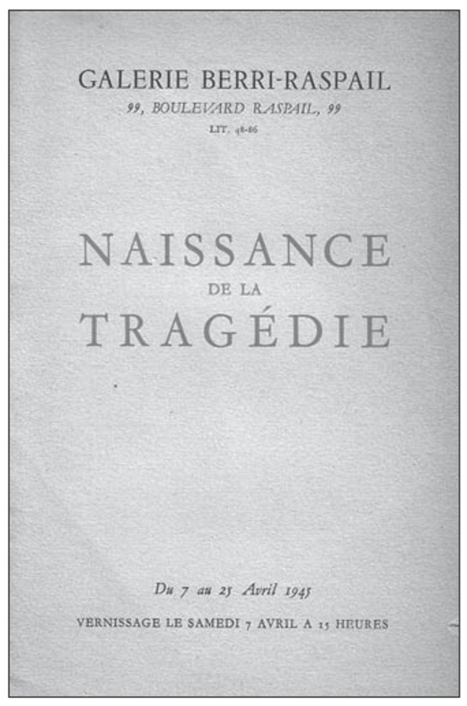 Description de l'image par IA : Affiche en noir et blanc pour une exposition à la Galerie Berri-Raspail.