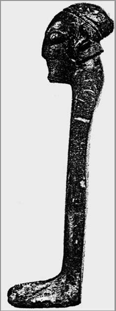 Description de l'image par IA : Tête humaine stylisée en noir et blanc, vue de profil, avec des détails texturés.