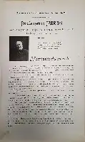 Description de l'image par IA : Document historique avec texte et photo en noir et blanc.