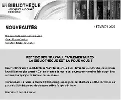 Description de l'image par IA : Affiche de la Bibliothèque avec texte et livres.