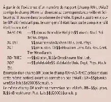 Texte avec des références de villes et éditeurs, formatage de champ IM avec corrections par chkal.