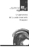 Description de l'image par IA : Couverture de livre avec titre "Un panorama de la socio-économie française" et logo "Rfse" en haut à gauche. Image floue en arrière-plan.