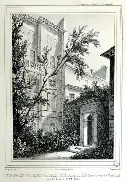 Description de l'image par IA : Bâtiment avec balcon et arbres, rue Saint-Lazare no 56, Paris.