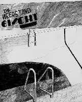 Description de l'image par IA : Illustration en noir et blanc d'une piscine avec une échelle et des marches.