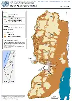 Description de l'image par IA : Carte de la Cisjordanie avec les zones C, frontières, barrières et accords.