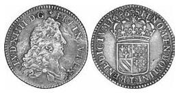 Description de l'image par IA : Deux pièces de monnaie anciennes avec des gravures complexes.