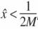 Description de l'image par IA : suscrire x avec circonflexe inférieur à début fraction 1 sur 2 M majuscule fin fraction
