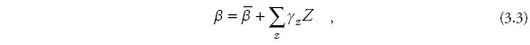 Description de l'image par IA : bêta égale suscrire bêta avec barre horizontalle sommation début souscript z fin scripts gamma indice z position de base Z majuscule virgule