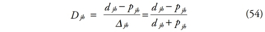 Description de l'image par IA : D majuscule indice j b position de base égale début fraction d indice j b position de base moins suscrire p avec point en chef indice j b position de base sur Delta majuscule en normal indice j b position de base fin fraction égale début fraction d indice j b position de base moins suscrire p avec point en chef indice j b position de base sur d indice j b position de base suscrire p avec point en chef indice j b position de base fin fraction parenthèse gauche 5 4 parenthèse droite