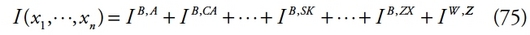Description de l'image par IA : I majuscule parenthèse gauche x indice 1 position de base virgule trois points médians virgule x indice n position de base parenthèse droite égale I majuscule exposant B majuscule virgule A majuscule position de base I majuscule exposant B majuscule virgule C majuscule A majuscule position de base trois points médians I majuscule exposant B majuscule virgule S majuscule K majuscule position de base trois points médians I majuscule exposant B majuscule virgule Z majuscule X majuscule position de base I majuscule exposant w virgule Z majuscule position de base parenthèse gauche 7 5 parenthèse droite