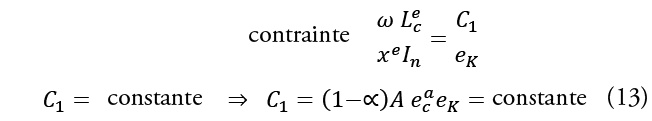 Description de l'image par IA : L'image contient une équation mathématique avec des symboles et des lettres grecs, incluant des termes comme "constante" et "contrainte".