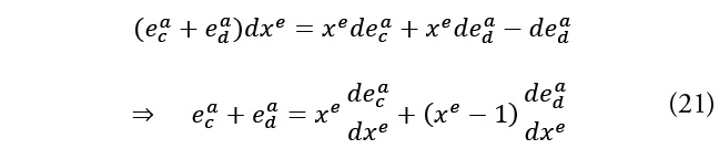 Description de l'image par IA : début tableau 1re rangée  parenthèse gauche e indice c exposant a position de base e indice d exposant a position de base parenthèse droite d x exposant e position de base égale x exposant e position de base d e indice c exposant a position de base x exposant e position de base d e indice d exposant a position de base moins d e indice d exposant a position de base 2e rangée  vide 3e rangée  double flèche droite e indice c exposant a position de base e indice d exposant a position de base égale x exposant e position de base d e indice c exposant a position de base parenthèse gauche x exposant e position de base moins 1 parenthèse droite d e indice d exposant a position de base 4e rangée  vide fin tableau parenthèse gauche 2 1 parenthèse droite