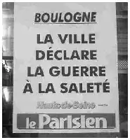 Description de l'image par IA : Affiche en noir et blanc avec texte en français.