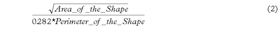 Description de l'image par IA : début fraction début racine carrée A majuscule m a indice moins position de base o f indice moins position de base t h e indice moins position de base S majuscule h a p e fin racine carrée sur 0 point 2 8 2 exposant opérateur étoile position de base P majuscule e n i m e t e r indice moins position de base o f indice moins position de base t h e indice moins position de base S majuscule h a p e fin fraction