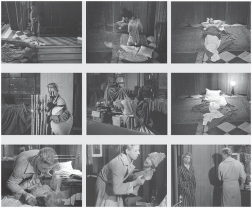 Description de l'image par IA : Femme préparant des vêtements, homme travaillant, enfants jouants, couple avec bébé, personnes en conversation.