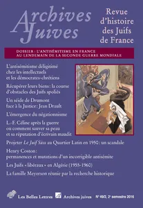 Couverture de Céline, fabrication d’une légende victimaire et découverte du négationnisme (1944-1951)