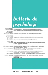De la démotivation à l’engagement dans le travail, processus de subjectivation dans un atelier chantier d’insertion