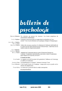 Les  rapports au travail des jeunes de la génération Z. Influences de l’entourage et conflits de socialisation