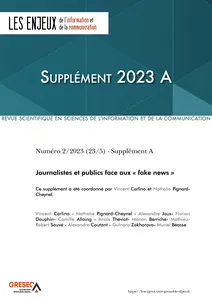 Couverture de L’autorité journalistique et ses failles : factualité, « <i>bullshit</i> » et « presque-vérité »