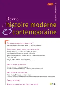 Revue d’histoire moderne et contemporaine 2024-1