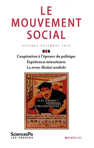 Coopératives à l’épreuve du politique. Expériences minoritaires. La revue <i>Shakai-undôshi</i>