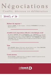 Dialogue social et dialogue social territorial au début du XXIe siècle. Un essai de théorisation