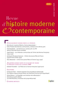 Revue d'histoire moderne et contemporaine 2024-1