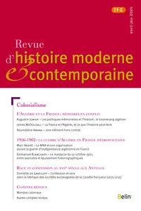 Revue d'histoire moderne et contemporaine 2024-2