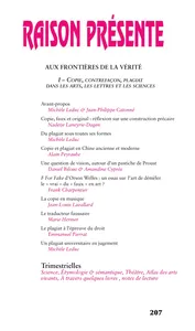 Couverture de Du plagiat sous toutes ses formes