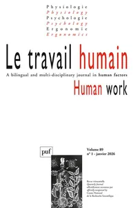 Varia | Le travail humain (2026/1 Vol. 89)